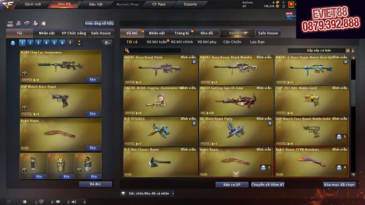 shop acc cf uy tin gia re